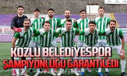 Kozlu Belediyespor şampiyonluğu garantileyerek Bölgesel Amatör Lige yükseldi.