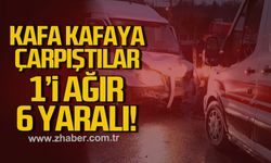 Kdz. Ereğli'de kaza. Kafa kafaya çarpıştılar