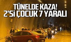 Tünel girişinde kaza... 2'si çocuk 7 yaralı