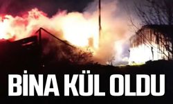 Yangın büyük panik yaşattı: Bina kül oldu
