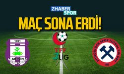 Artvin Hopaspor- Zonguldakspor maçı sona erdi