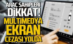 Araç sahipleri dikkat! Multimedya ekranlara ceza geliyor.