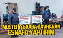 Kdz. Ereğli'de müşteriye kaba davranan esnafa yaptırım.
