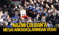 Nazmi Çolban'a mesai arkadaşlarından veda