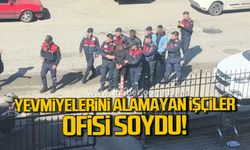 Çalıştıkları inşaattan ücret alamayan işçiler fotokopi makinesini çalmış