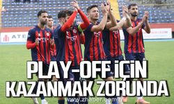 Zonguldakspor, Play-off için kazanmak zorunda!
