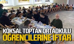 Köksal Toptan Ortaokulu öğrenciler iftarda buluştu