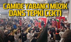 Camide yabancı müzik eşliğinde dans tepki çekti