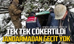 Zonguldak'ta jandarmadan baskın. Kaçak ocaklar bombalandı.