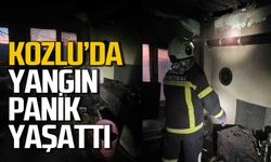 Kozlu'da çıkan yangın büyük panik yaşattı