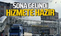 Zonguldak’ta çevre yolundaki üst geçit asansöründe sona gelindi.