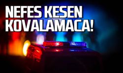 Polis ve sürücü arasında aksiyon dolu kovalamaca yaşandı