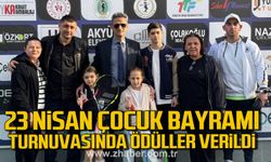 Çaycuma’da 23 Nisan Ulusal Egemenlik ve Çocuk Bayramı Tenis Turnuvası düzenlendi.