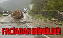 Karabük-Zonguldak yolunda faciadan dönüldü!