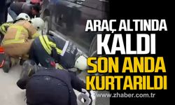 Bartın’da yaşlı kadın araç altında kaldı. Son anda kurtarıldı.