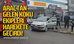 Araçtan gelen koku ekipleri harekete geçirdi