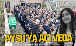 Aysu Öksüz dualarla uğurlandı.