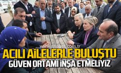 Merve Kır Müftüoğlu acılı ailelerle bir araya geldi.