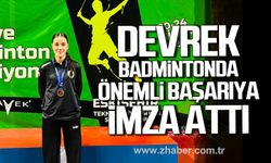 Elanur Taşkıran badmintonda Türkiye üçüncüsü olmayı başardı.