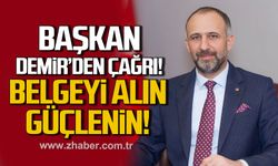 Başkan Metin Demir'den sanayicilere çağrı: Belge Alın, güçlenin