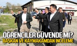 Başkan ve Kaymakam okulda inceleme yaptı: Öğrencilerin güvende mi?