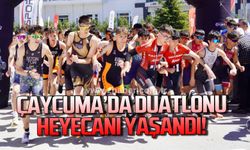 Çaycuma'da Duatlonu heyecanı yaşandı