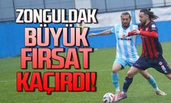 Zonguldakspor büyük fırsat kaçırdı!