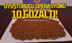 Karabük'te yasaklı madde operasyonu: 10 şüpheli yakalandı