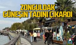Zonguldaklılar güneşin tadını çıkardı