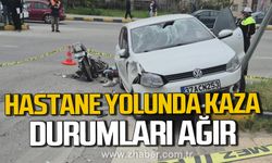Bartın'da hastane yolunda kaza. Yaralılar var.