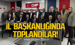 CHP İl Başkanlığında toplandı