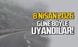 Karabük-Çerkeş kara yolunda kar yağışı başladı