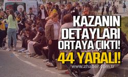 Bartın'da halk otobüsü otomobilin üzerine devrildi: 44 yaralı