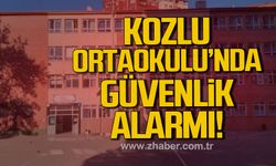Kozlu Ortaokulu'nda güvenlik alarmı