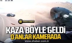 Kilimli'de korkutan kaza. Saniye saniye kaza anı.
