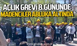 Açlık grevinde 8. gün. Madenciler abluka altında.