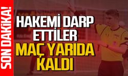 Zonguldak’ta hakeme saldırdılar: Maç yarıda kaldı!