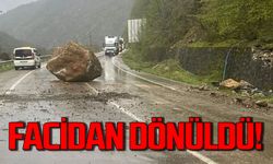 Karabük-Zonguldak yolunda faciadan dönüldü!