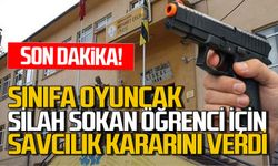 Zonguldak’ta okula oyuncak silah getiren öğrenci için Savcılık kararını verdi