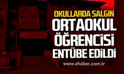 Zonguldak'ta okulda salgın. Ortaokul öğrencisi entübe edildi.