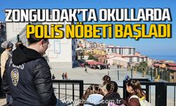 Zonguldak'taki okullarda polis nöbeti başladı
