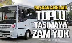 Altuğ Dökmeci açıkladı. Kozlu'da toplu taşımaya zam yok