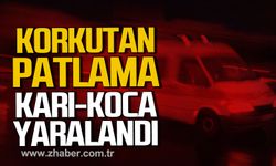 Bartın'da korkutan patlama. Karı-Koca yaralandı.