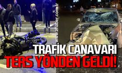 Çaydeğirmeni’nde ters yönden gelen araç motosikleti biçti!