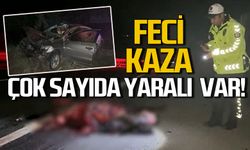 Karayolunda feci kaza: Çok sayıda yaralı var!