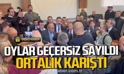 Zonguldak İl Genel Meclisi'nde oylar geçersiz sayıldı. Ortalık karıştı.