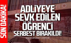 Zonguldak'ta adliyeye sevk edilen 17 Yaşındaki öğrenci serbest bırakıldı