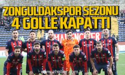 Zonguldaspor sezonu 4 golle kapattı