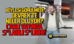 Böylesi görülmedi Devrek'te neler oluyor? Canlı yayında silahlı saldırı