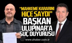 İbrahim Tığ, Belediye Başkanı Özcan Ulupınar hakkında suç duyurusunda bulundu.